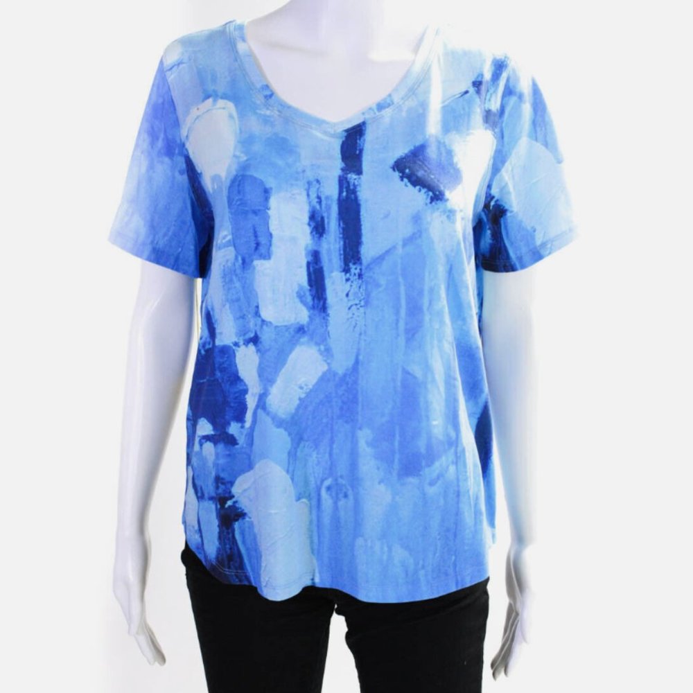 5/$15 SALE!  Claire Desjardins Anthropologie Watercolor Brushstroke Tee T-shirt